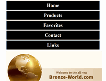 Tablet Screenshot of bronze-world.com